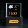 Crystal Cube Display Photo Holographic Desktop Smart Weather Station Digital Clock with GIF Animation Album — Digital Kiosks & Interactive, Sole Street