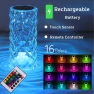 Round Crystal LED Table Lamp with Touch Remote Control — Desk & Table Lighting, Binchi Lighting Appliances