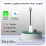 Wireless Car Adapter for CarPlay and Android Auto — Phone Accessories, AI Supermarket