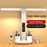 LED Desk Lamp with Foldable Fan and Smart Display Clock — Study & Desk Lighting, TOP-MALL-001