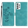 Flower Imprint Anti-drop Phone Cover Leather Stand Case with Wallet — Screen Protectors, Smartwatch 2025