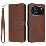 Flip Stand Calf Texture PU Leather Wallet Phone Cover with Strap — Flip Cases, Smartwatch 2025