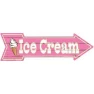 Ice Cream Novelty Metal Arrow Sign — Foam