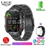 Smartwatch with HD Square Display, Heart Rate Monitoring, and Waterproof Design — Smartwatches, LIGE
