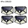 Solar Powered Outdoor Wall Lights with Motion Sensor — Outdoor Security & Flood Lighting, COOKING-MALL