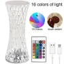 Diamond Table Lamp with 16 Colors and Remote Control — Outdoor Table Lamps, YWZT