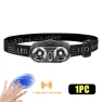 Mini Portable LED USB Rechargeable High Power Pocket Head Lamp — Accessories, CACCES