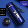 Stainless Steel Vacuum Insulated Water Bottle with Temperature Display — Travel Drinkware, DHDH