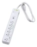 Indoor Wi-Fi Smart Surge Protector with 6 Grounded Outlets — Power Solutions & Surge Protection, Woods