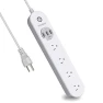 Smart Power Strip with WiFi, Surge Protection, 4 Outlets, 3 USB Ports — Smart Plug, Contixo