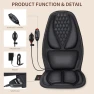 Back Massager with Heat, Massage Seat Cushion with 3D Lumbar Support, 8 Vibrating Motors Massager Chair Pad for Full... — Massage Chairs, Comrelax