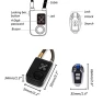Bike Lock with Remote Control and Anti-Theft Vibration Alarm, Mengshen
