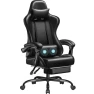 Gaming Chair with Footrest and Massage Lumbar Support — Gaming Chairs, Homall