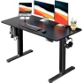 Electric Standing Desk with Whole Piece Desktop — Monitor Stands, HUANUO