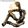 Vintage Industrial Style Water Pipe Robot Table Lamp — Lighting, HauteHive
