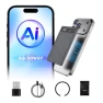 AI Voice Recorder with Magnetic Mount — Voice Recognition & Productivity Software, Hagibis