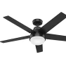 Aerodyne Ceiling Fan 52 inches Matte Black — Ceiling Fans & Accessories, Hunter