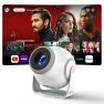 Smart Mini Projector with Android 14 OS, 1080P/4K/8K Video Decoding, WiFi 6 & Bluetooth 5.4, 270° Rotatable Stand, Auto... — Smart Projector, Trunera