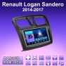 2 DIN Android Car Radio for Renault Logan Sandero 2014-2017 Multimedia Player GPS Navigation WIFI 1+16GB — Car Infotainment System, BAODANDP