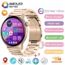 Smart Watch with GPS, Health Tracker, Sports, NFC, Bluetooth Voice Call, Gold Steel Band — Smart Watch, ElectronicsHome