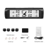 Solar Powered Tire Pressure Monitoring System with 4 External Sensors — TPMS, TOP HOME