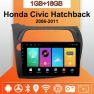 Android Car Stereo Head Unit for Honda Civic Hatchback (2006-2011) with GPS, Bluetooth, WiFi — Car Infotainment System, IJCRAZY