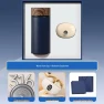 Smart Wood Grain Thermos and Earphones Gift Set — Smart Water Bottle, Shangqi