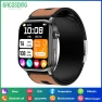 Health Monitoring Smartwatch with ECG, Blood Pressure, and Airbag Inflation - 2.06-inch AMOLED Display, Brown — Smart Watch, SACOSDING