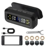 Tire Pressure Monitoring System with Solar and USB Power, Digital LCD Display, Auto Security Alarm — TPMS, Love Fashion Home