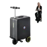 Electric Rideable Suitcase Scooter with TSA Lock and USB Port — Smart Luggage, ZGGJZKV