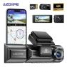 Dash Cam with Front, Interior, and Rear Lenses — Dash Cam, AZDOME