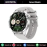 Men's Smart Watch with GPS, NFC, Compass & Bluetooth Calling (Silver, 2024) — Smart Watch, SACOSDING