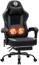3D Kneading Massage Gaming Chair with Heated Lumbar Support and Footrest — Smart Chairs, HOFFREE