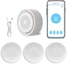Smart Water Leak Detector Kit — Water Shut Off Valve, micmi