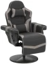Reclining Gaming Chair with Footrest and Massage — Massage Chairs, LVUYOYO