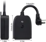 WiFi Outdoor Smart Plug, 2 Independently Control Sockets Power Outlet — Smart Plug, TORCHSTAR