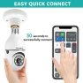 2K/3MP Light Bulb Security Camera, 5G & 2.4GHz WiFi 2 Pack — Security Camera, Noonkey