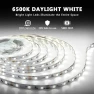 White LED Strip Lights, 20ft Dimmable Super Bright 24V 6500K 360 LEDs — LED Strip Lights, dalattin