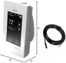 Programmable WiFi Dual-Voltage Floor Heating Thermostat with Touchscreen Interface — Smart Thermostat, nVent Nuheat