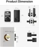 Keyless Entry Door Lock with 2 Lever Handles — Smart Lock, Zowill