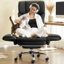 Big and Tall Office Chair, 400LBS Wide Leather Executive Chair, Reversible Armrest for Pets Criss Cross Legged, 135°... — Smart Chairs, FelixKing