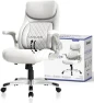 Ergonomic PU Leather Office Chair with Click5 Lumbar Support and FlipAdjust Armrests — Smart Chairs, Nouhaus