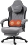 Fabric Gaming Chair with Heated Massage Lumbar Support — Massage Chairs, Dowinx