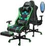 7-Point Massage Gaming Chair with Footrest — Smart Chairs, Douxlife