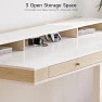 Standing Desk with Drawers, 63x23.6 Inch Electric Stand Up Desk with Storage Shelf and Memory Controller — Standing Desk, ONBRILL