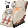 Full Body Massage Chair and Recliner with Zero Gravity, Wood Grain Leather — Massage Chairs, yewglen