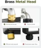 Brass Sprinkler Timer 2 Zone, IP66 Waterproof Programmable Water Hose Timer 2 Outlet with Large Display — Irrigation System, Diivoo