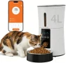 Automatic Cat Feeder, 4L WiFi Timed Cat Food Dispenser with APP Control, 10s Voice Recorder, Dual Power Supply, Indoor... — Automatic Pet Feeder, DUMOS