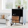 Cat Feeding Station Furniture with Storage and Scratching Board — Automatic Pet Feeder, Qiaoxuan