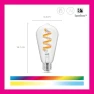 Connected Color ST19 Filament Smart Bulb — Smart Light Bulb, WiZ Connected